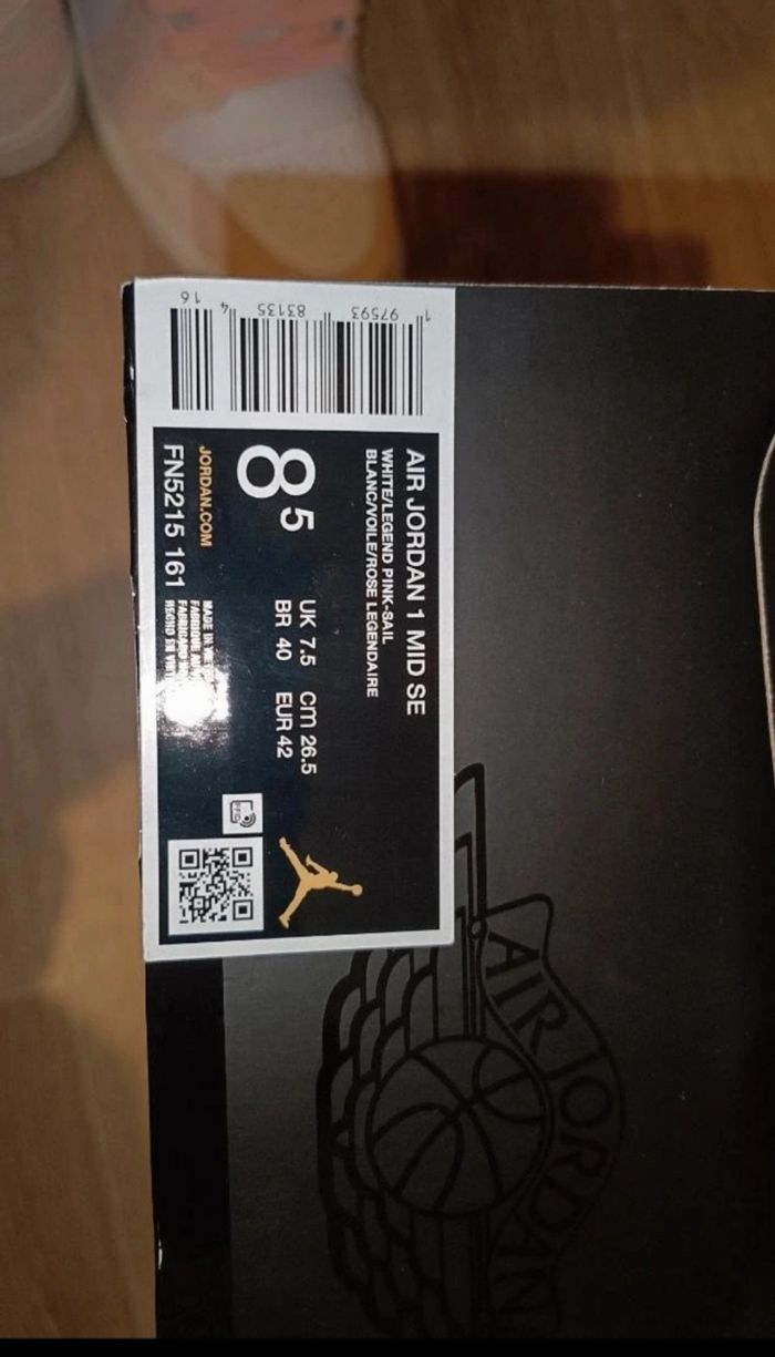 Nike Jordan 1 Mid Se Rose - photo numéro 6