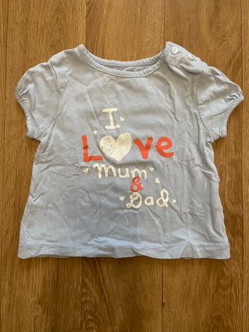 T-shirt bleu bébé 3M