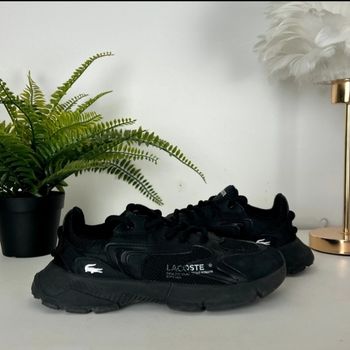 Basket unisexe noir Lacoste
