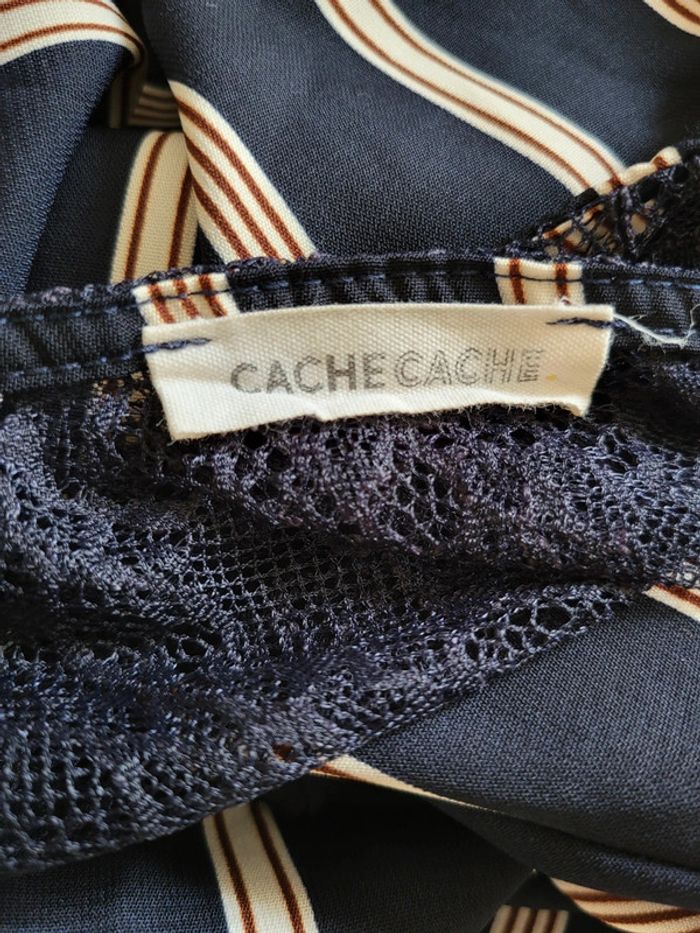 Blouse cache-cœur avec ceinture et dentelle Cache Cache - Casual chic - photo numéro 10