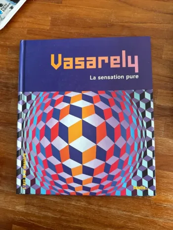 Livre vasarely la sensation pure
