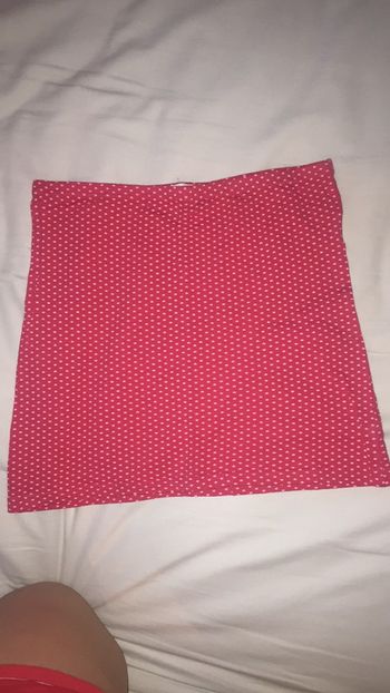 Jupe élastique rose avec des petites étoiles, Taille: S, Gemo