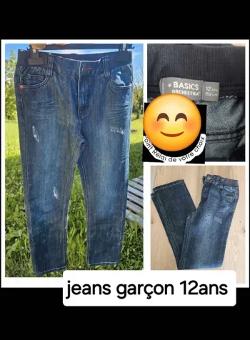 Jeans garçon taille 12ans garçon