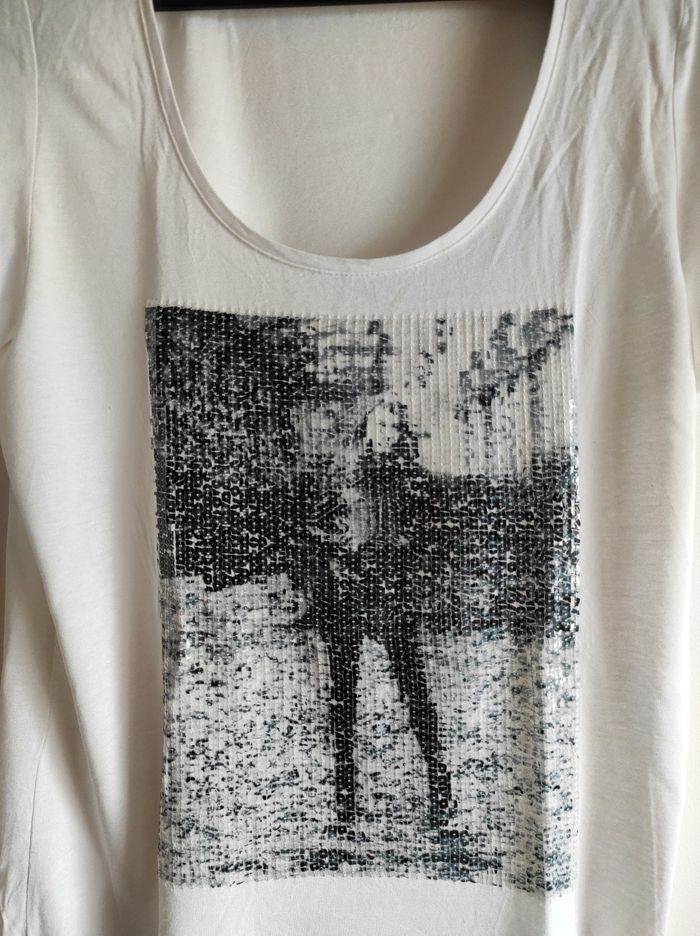 Tee shirt femme Jacqueline Riu motif en sequins - photo numéro 3