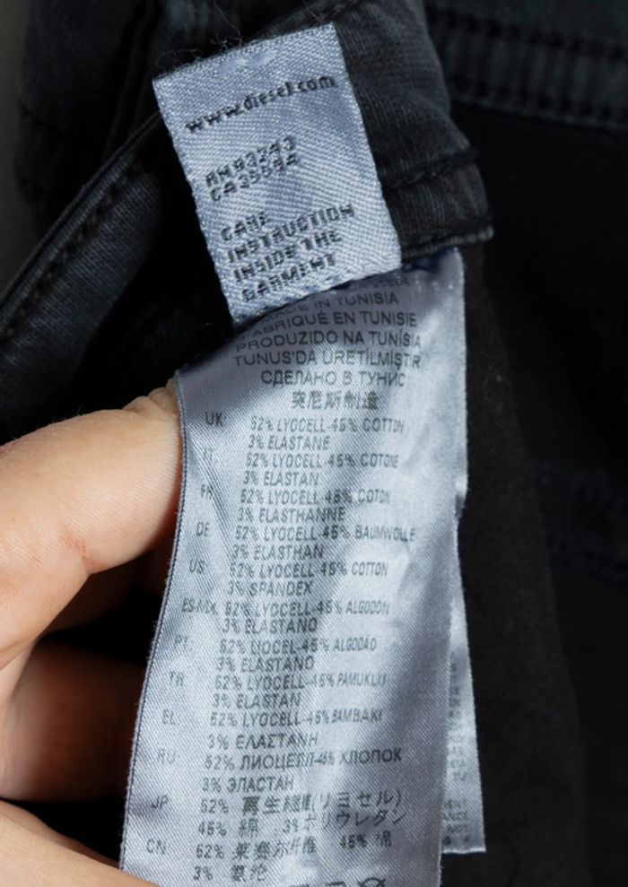 Jean gris foncée Diesel denim Taille 40 - photo numéro 8