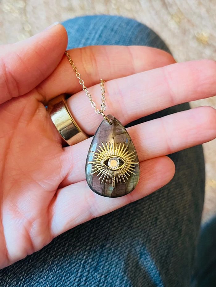Sautoir talisman Labradorite protectrice - photo numéro 8