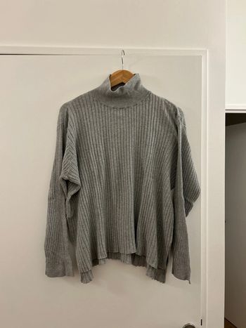 Pull fin gris Monoprix T Large