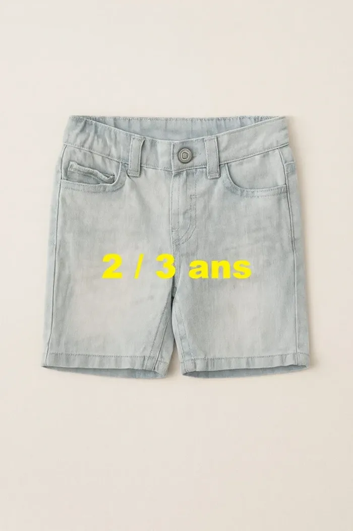 Short en jeans bleu clair Denim Co Taille 2 / 3 ans