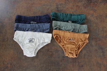 Lot de 6 slips garçon 8 ans