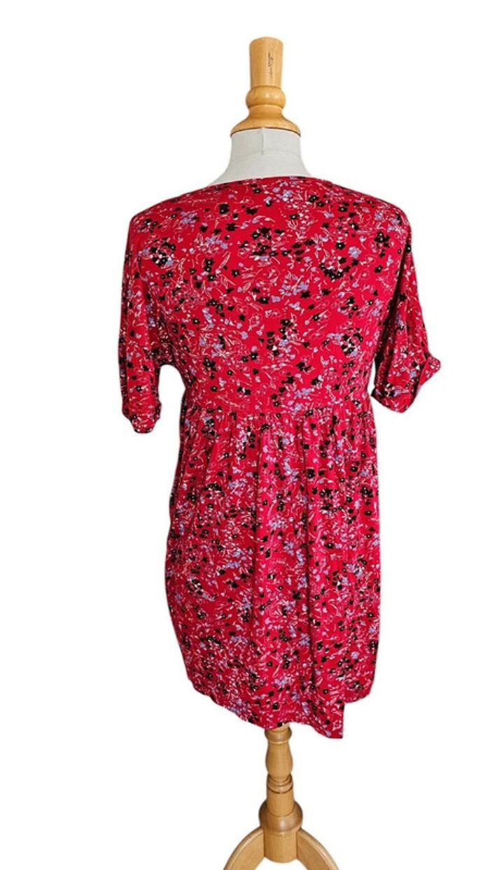 Robe midi Wednesday‘s Girl – S – Rouge à motifs floraux – État : Excellent - photo numéro 3