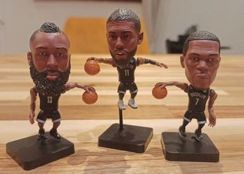 Ensemble de 3 figurines basket NBA : Harden Durant Irving