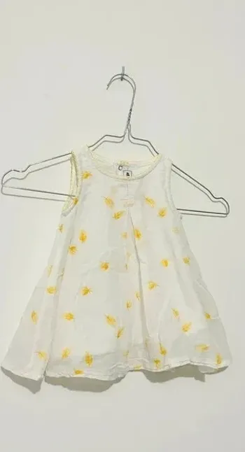 Robe jaune et blanche Sucre D’orge