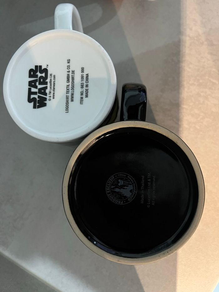 Tasses STAR WARS Exclusif DisneyLand Paris et Logoshirt - photo numéro 3