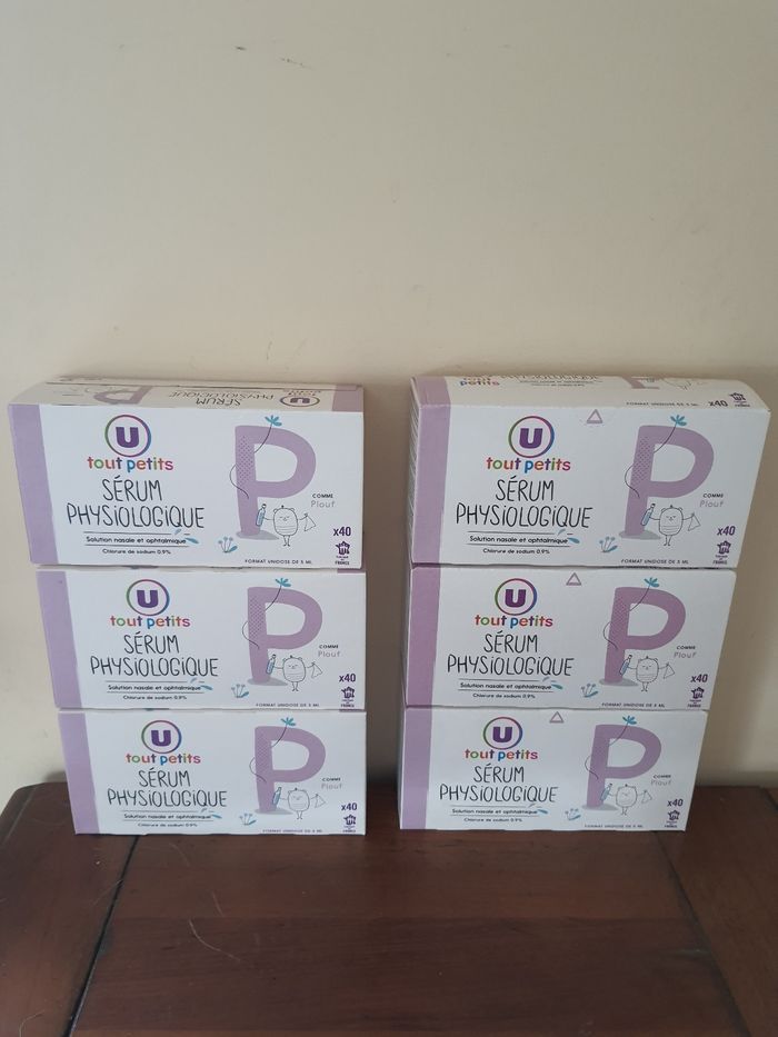 Lot de 6 boîtes sérum phy U tout petits