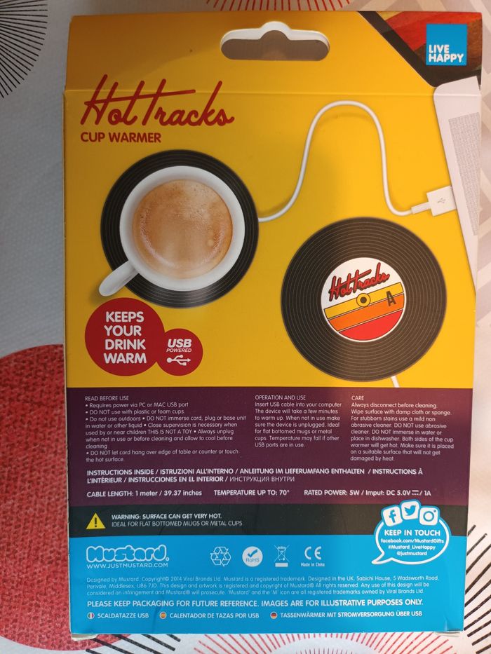 Sous-tasse USB chauffant Neuf 🏷 Acheté 22€ - photo numéro 3