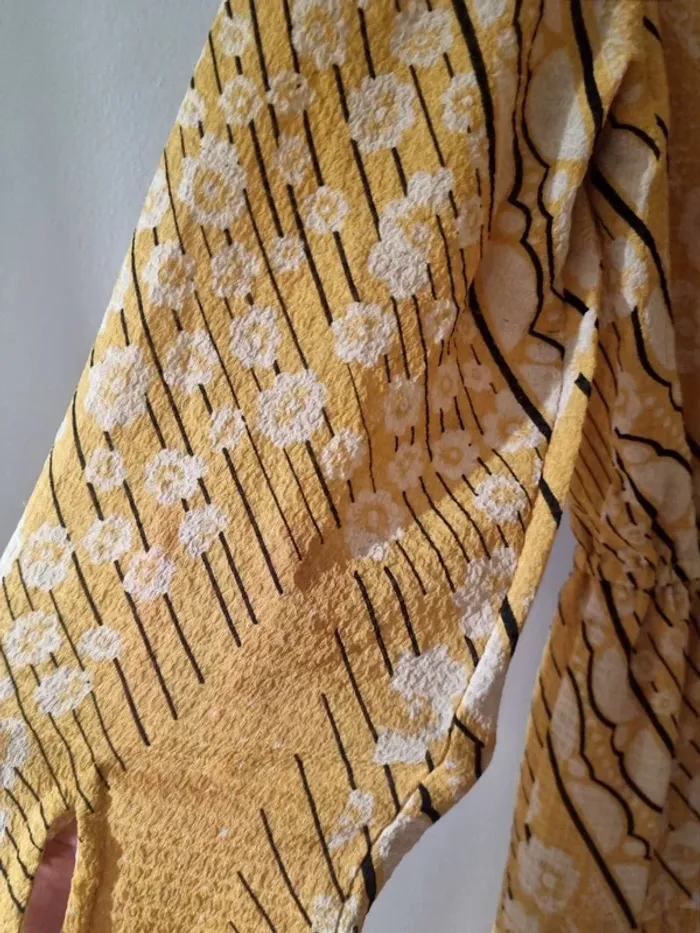 Superbe robe BA&SH ophé moutarde comme neuve T0/34/XS - photo numéro 5