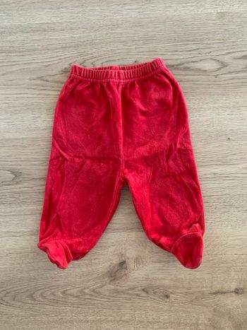 Pantalon rouge velours premaman 3 mois