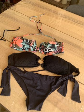 Lot de maillots de bain | 2 hauts et 1 bas noir