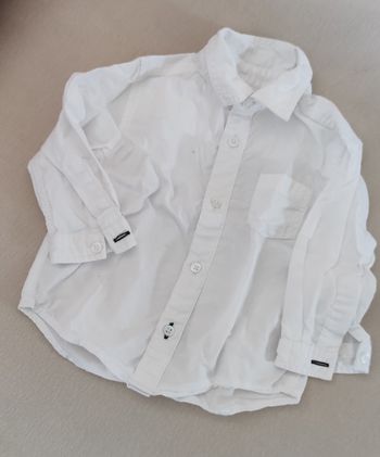 Chemise blanche 6 mois