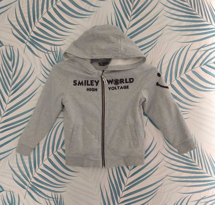 🦎 Veste à capuche - Smiley World - 8 ans 🦎