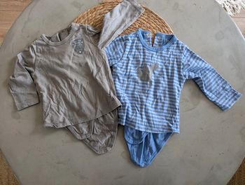 Body manches langues lot de 2 12 mois Verbaudet