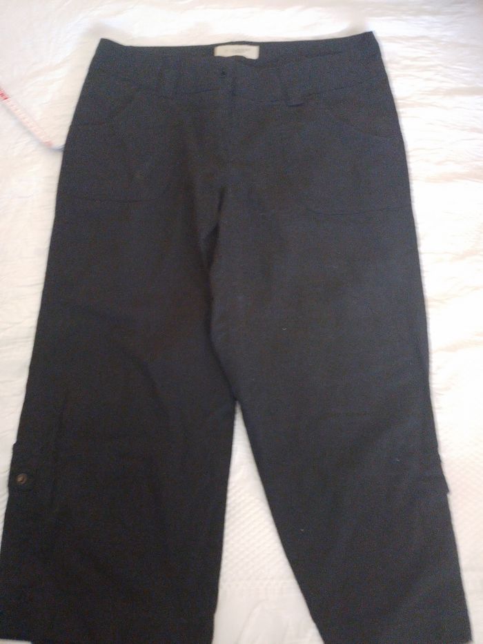 pantalon pantacourt noir