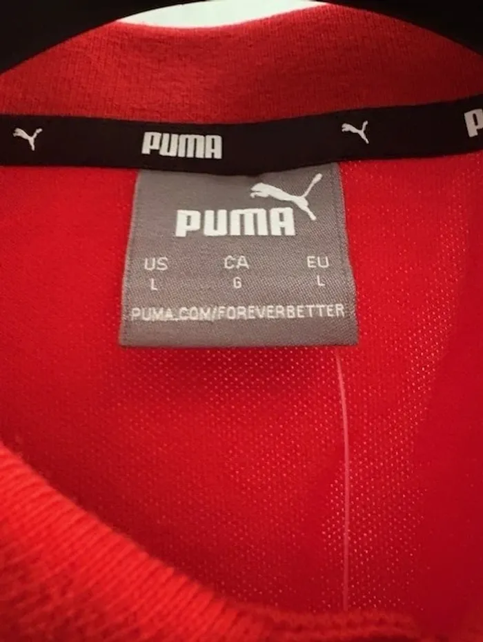 polo homme puma rouge taille L - photo numéro 12