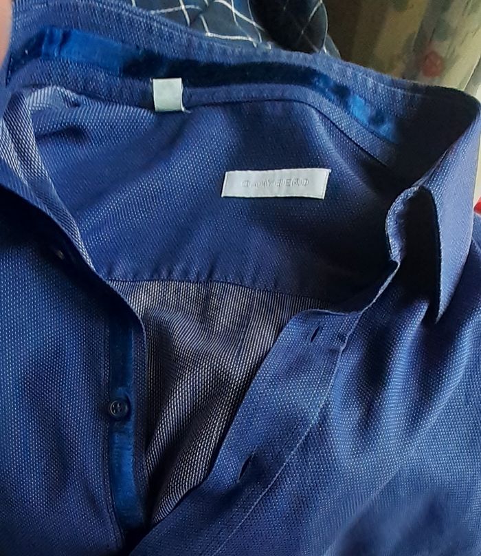 Chemise homme bleue Danyberd taille 42 - photo numéro 4