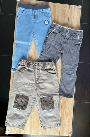 Lot 3 pantalons 24 mois Sergent Major Obaïbi et Mots d’enfants