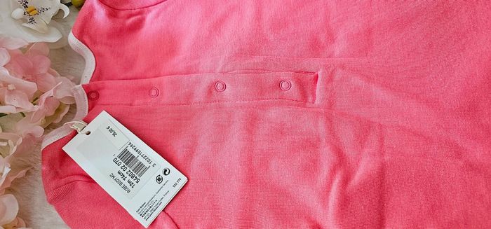 Robe 100% Coton avec Body intégré Petit Bateau Taille 12 mois - photo numéro 2