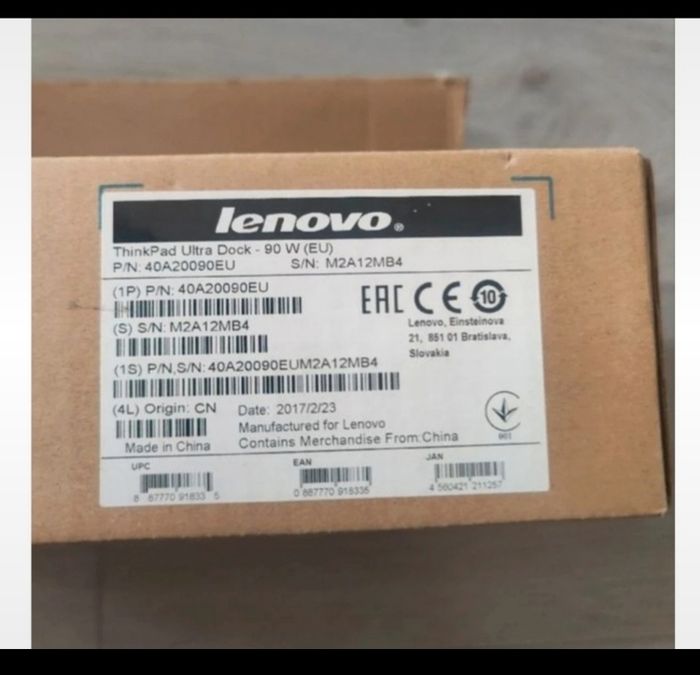 Station d'accueil Lenovo ultra dock neuve
