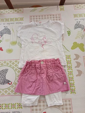 Ensemble bébé fille taille 9 mois