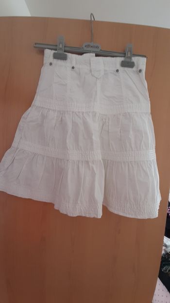 Jupe blanche okaidi  - 8 ans