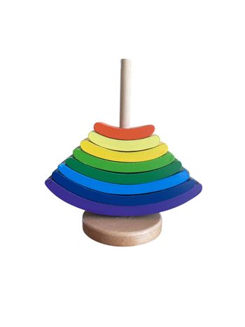 Petite tour en bois à empiler