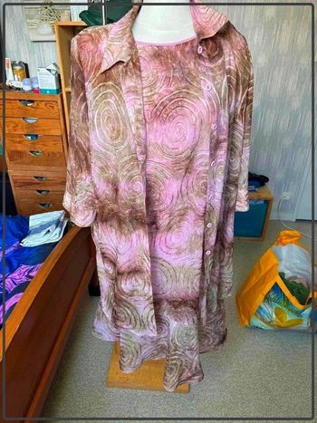 Magnifique ensemble robe et veste taille 46 marque prunelle