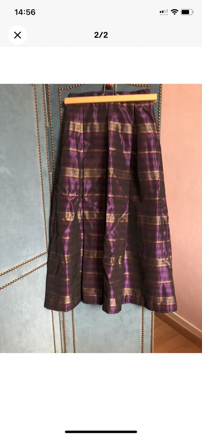 Jupe longue taffetas T36/38