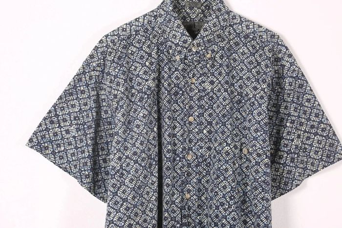 Chemisette vintage 90's en coton motif tribal (#240368) - photo numéro 3