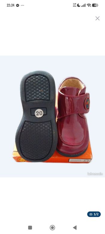 Bottines pointure 20