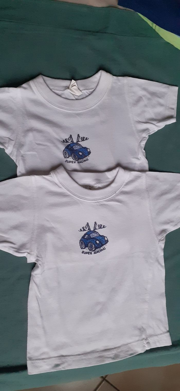 Lot de 2 tee-shirts garçon 18 mois
