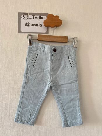 Pantalon bleu - taille 12 mois 🌼
