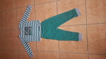 Pyjama 2 pièces garçon 5 ans vert