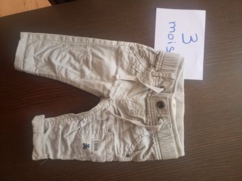 Pantalon beige Lulu Castagnette 3 mois