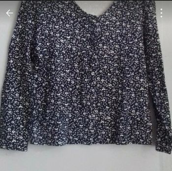 Gilet bleu marine et blanc Promod