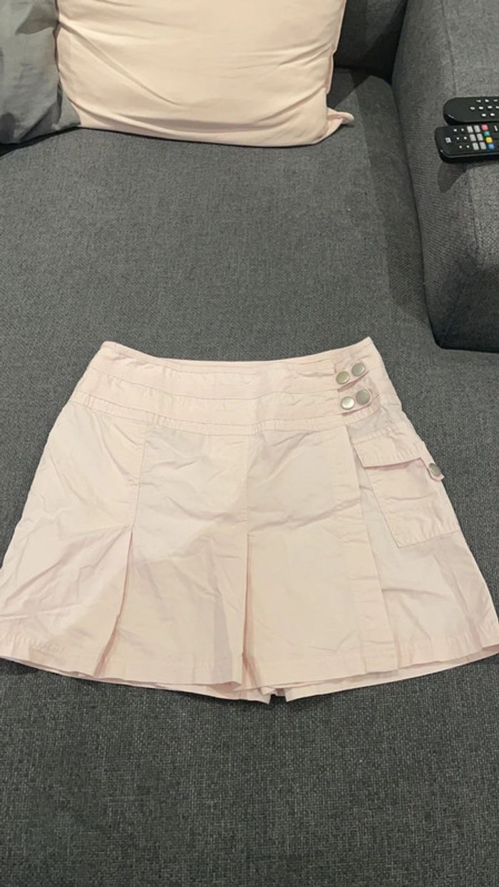 Jupe short rose camaïeu