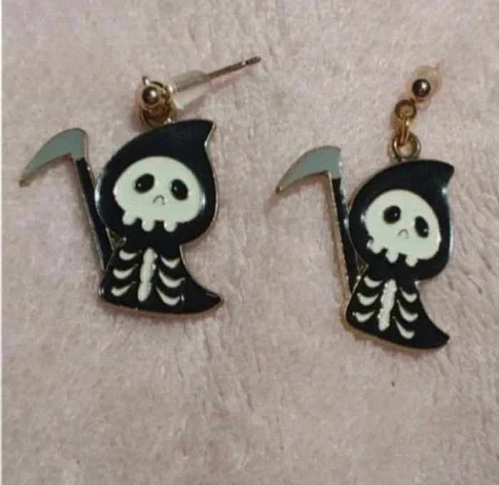 Boucles d'oreilles faucheuse - photo numéro 3