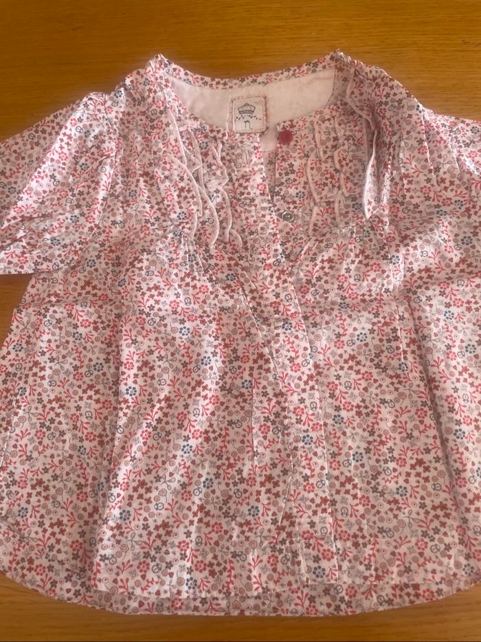 3 blouses manches longues fille 18 mois - photo numéro 6