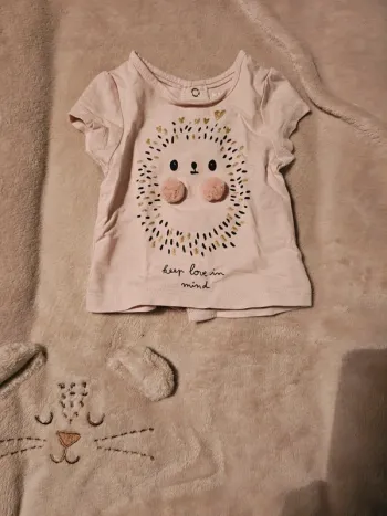 T-shirt manche courte 1 mois