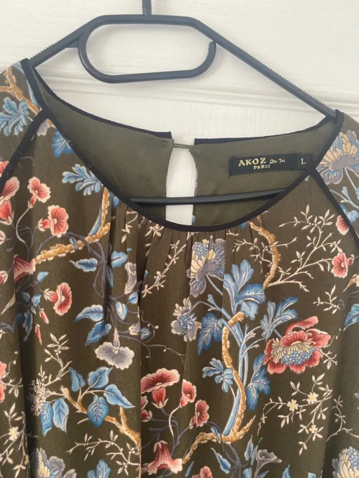 Robe col rond fleurie - photo numéro 3