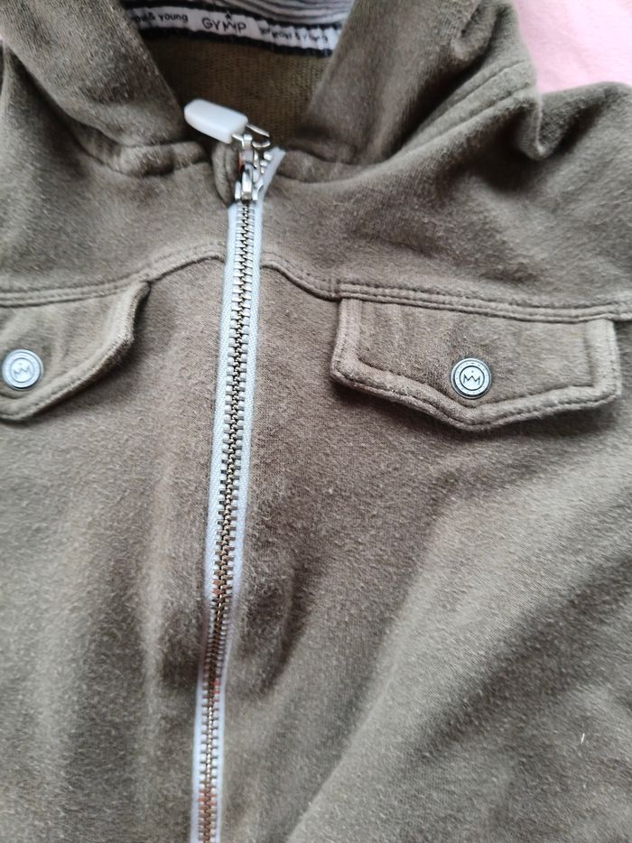 Gilet garçon Gymp vert kaki 74 cm - photo numéro 2