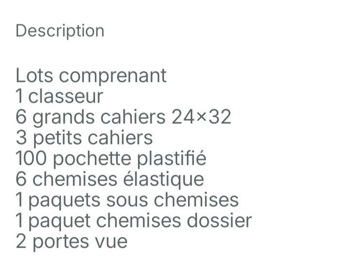 Fourniture  scolaire - photo numéro 2